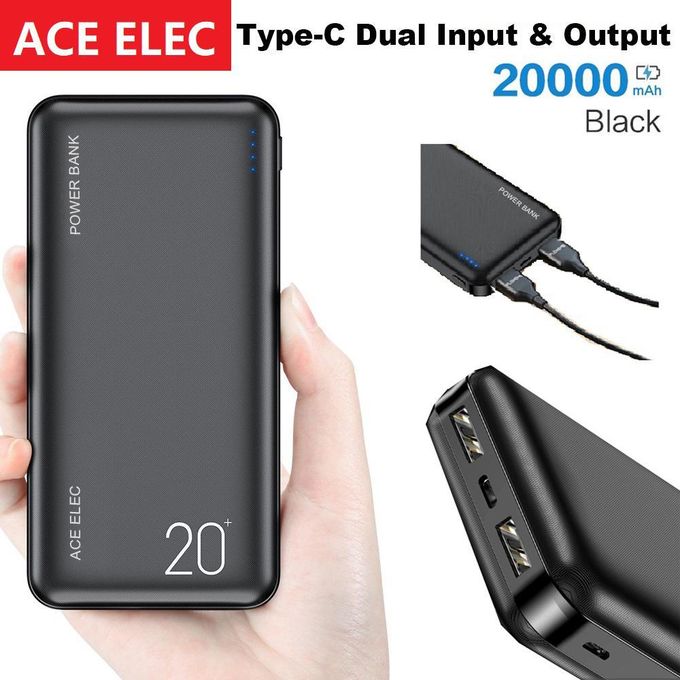 Miniature de Power bank Ace Elec Batteries externes 20000 mAh chargeur rapide portable ultra mince