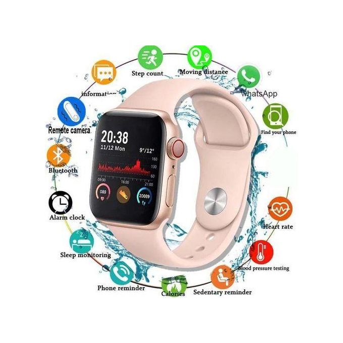 Smart Watch Montre Intelligente Pour Homme BT 7 T500 - Rose