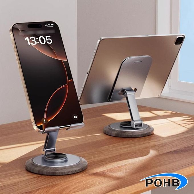 Image principale de Support De Téléphone Portable pliable En Alliage D’aluminium Gris