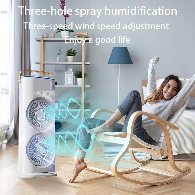 Ventilateur de pulvérisation à grande capacité à double tête avec télécommande