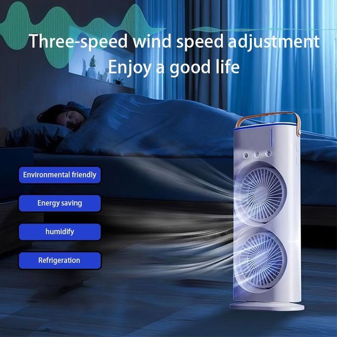 Miniature de Ventilateur de pulvérisation à grande capacité à double tête avec télécommande